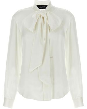 DSquared² Paris Bow Shirt - White