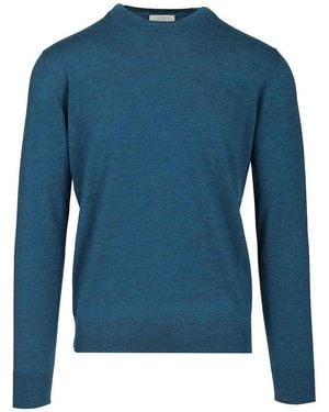 Ballantyne Crew Neck Sweater - Blue