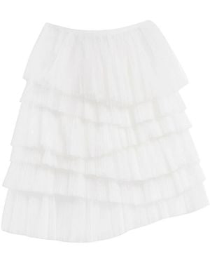 Karl Lagerfeld Karl Studio Tulle Skirt - White