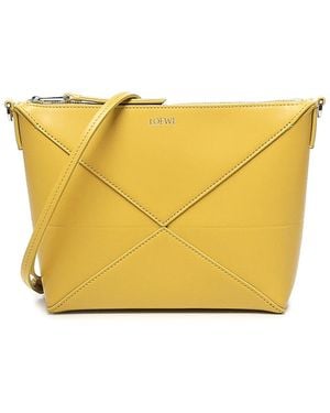 Loewe Puzzle Fold Clutch - Yellow