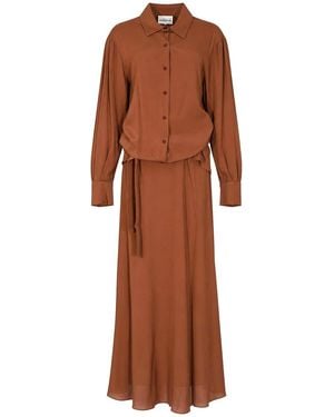 Semicouture Ruthie Dress - Brown