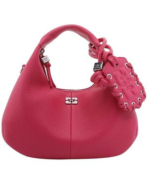 Ganni Cabaret Hobo Bag - Pink