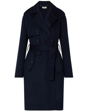 Liu Jo Knielanger Mantel - Blau