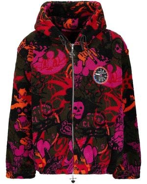 Chopova Lowena Engine Party Oversized Hooded Fleece - Red