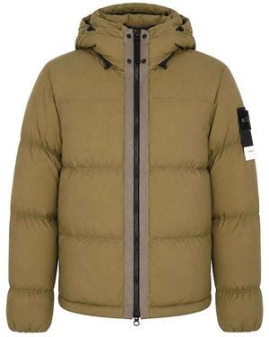 Stone Island Tear-Resistant Down Jacket - Green
