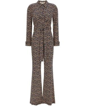 Diane von Furstenberg Michele Jersey Jumpsuit - Multicolour