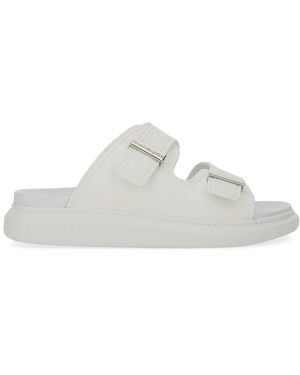 McQueen Hybrid Double Buckle Sandal - White