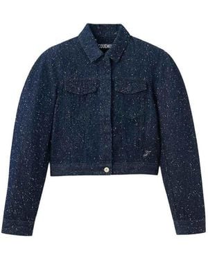 Jacquemus The Ovalo Denim Jacket - Blue
