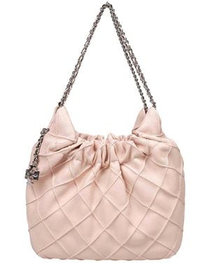Tory Burch Hobe Fleming Mini Bag Leather - Pink