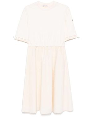 Moncler Cotton Midi Dress - White