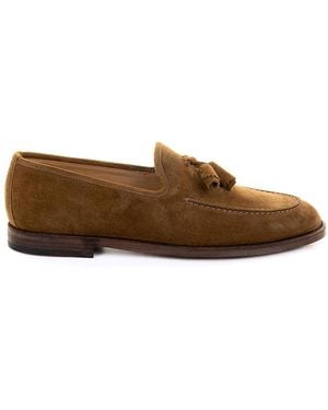 Neil Barrett Suede Moccasin With Nappine - Brown