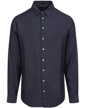 Giorgio Armani Cotton Shirt - Blue