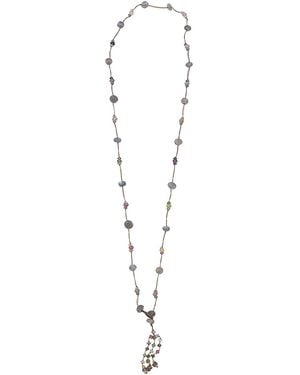 Sharing Long Natural Necklace - White