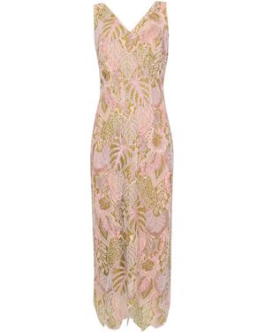 GIANNI MOLARO Lace Sheath Dress - Natural