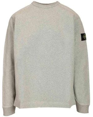 Stone Island Melange Sweatshirt - Grey