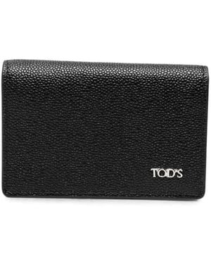 Tod's Caviar Baby Cardholder - Black