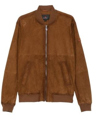 Peuterey Leather Jacket - Brown
