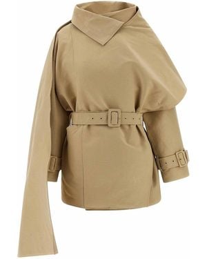 Entire studios Mini Scarfcoat Coat - Natural