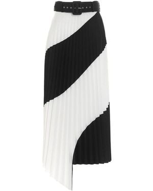 Off-White c/o Virgil Abloh Long Plissé Spiral Skirt - Black