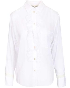 forte_forte Shirt With Rouches - White
