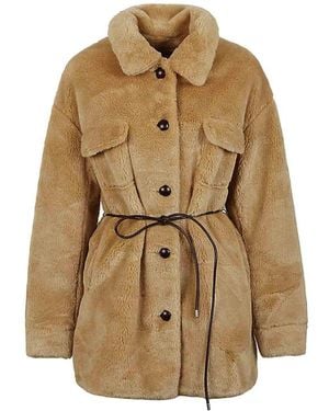 Molliolli Faux Fur Coat - Natural