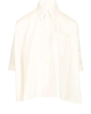 MM6 by Maison Margiela Cropped Shirt - White