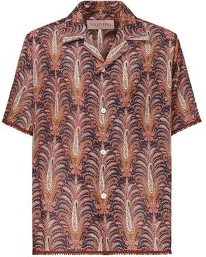 Valentino Garavani Cotton Shirt With Graphic Print - Pink