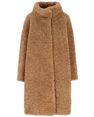 Herno Shearling Coat - Brown