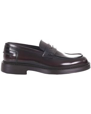 Doucal's Doucals Brushed Leather Moccasins - Grey