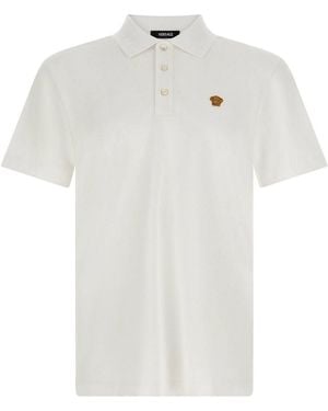 Versace Medusa' Polo Shirt - White