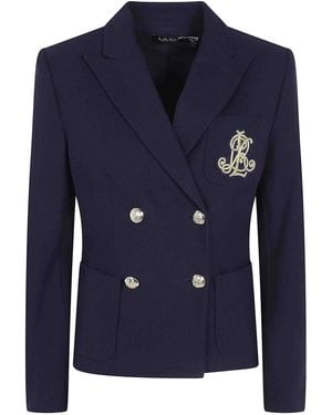 Ralph Lauren Knit Blazer Sport Coat - Blue