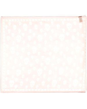 McQueen Classic Skull Scarf - Natural