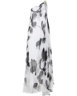Max Mara Fuggito Long Dress - White