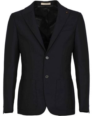 Corneliani Giacca Monopetto Il Lana - Nero