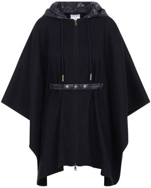 Moncler Wool Cape - Blue
