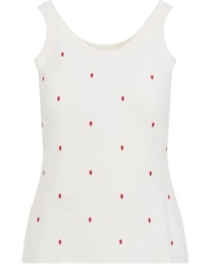 Bottega Veneta Tank Top - White