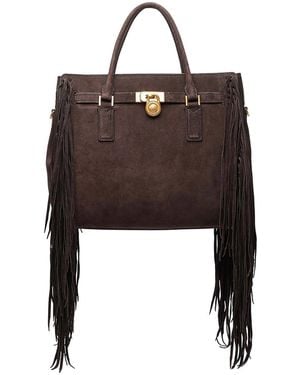 MICHAEL Michael Kors Hamilton Satchel Bag - Black