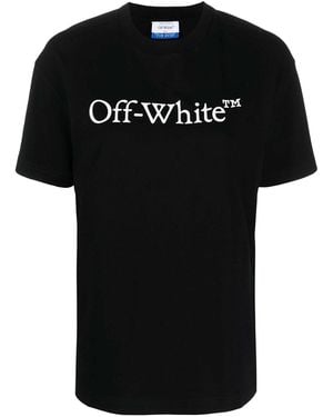 Off-White c/o Virgil Abloh Big Logo Bookish Casual Tee - Black