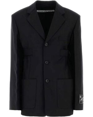 Alexander Wang Jacket With Logo - Black