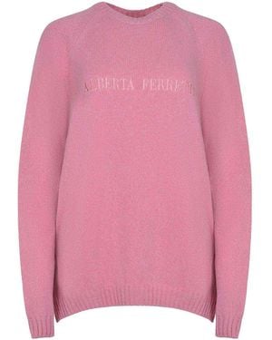 Alberta Ferretti Jumper Made Of Wool And Cashmere - Pink
