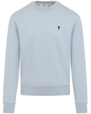 Ami Paris De Coeur Sweatshirt - Blue
