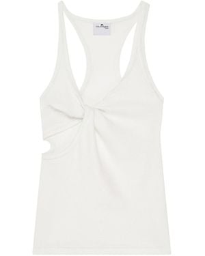 Courreges Cotton Blended Top - White