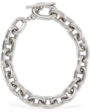 Rabanne Xl Choker Argento - Metallic