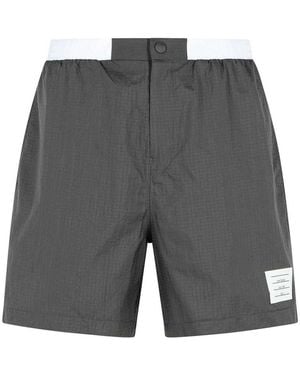 Thom Browne Polyamide Bermuda Shorts - Gray