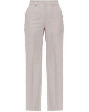 Victoria Beckham Wide Leg Tailored Trousers - Grey