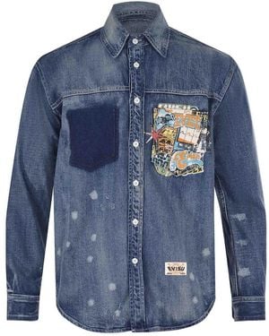 Evisu Shirt Cotton - Blue