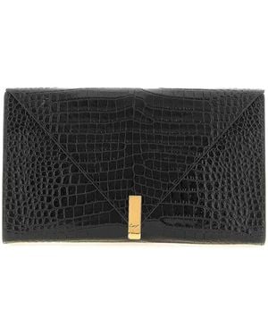 Giuseppe Zanotti Envelope Clutch Bag - Black