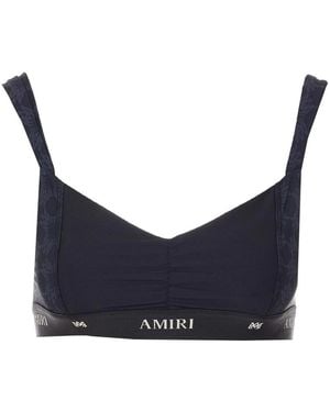 Amiri Ma Quad Sports Bra - Blue