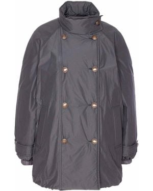 Brunello Cucinelli Doule Breast Down Jacket - Gray