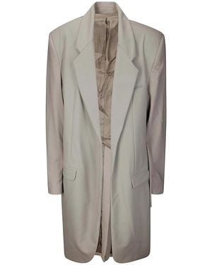 ACT N°1 Deconstructed Corset Wool Blazer - Grey